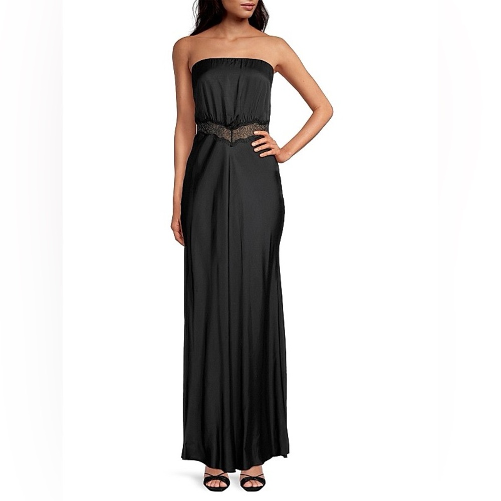 Bec & Bridge Spencer Black Strapless Gown